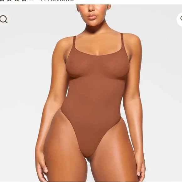 Skims fits everybody thong bodysuit bronze - Picture 1 of 4
